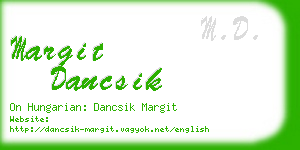 margit dancsik business card